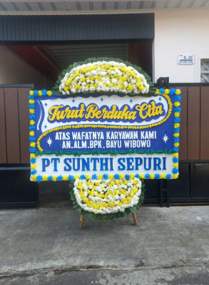 Papan Bunga Duka di Guna